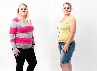 Two women side by side